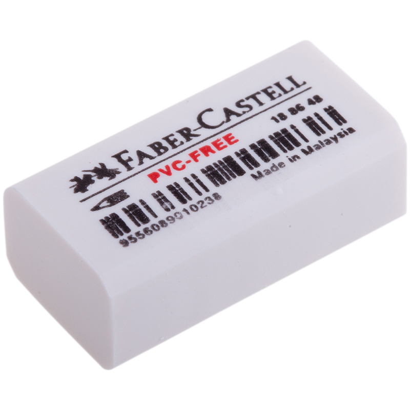 ЛАСТИК FABER-CASTELL PVC-FREE, ПРЯМОУГОЛЬНЫЙ, В ПЛЕНКЕ, 31*16*11ММ