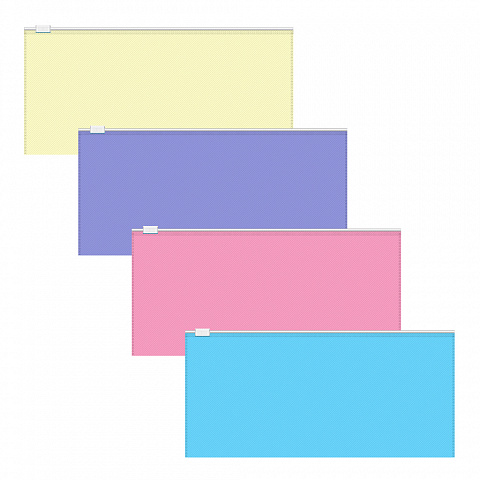 ZIP-ПАКЕТ ПЛАСТИКОВЫЙ ERICHKRAUSE DIAGONAL PASTEL, TRAVEL, НЕПРОЗРАЧНЫЙ, АССОРТИ