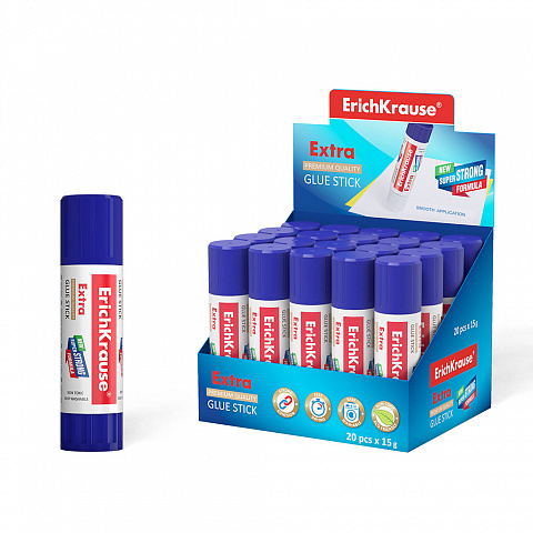 КЛЕЙ-КАРАНДАШ ERICHKRAUSE EXTRA, 15Г