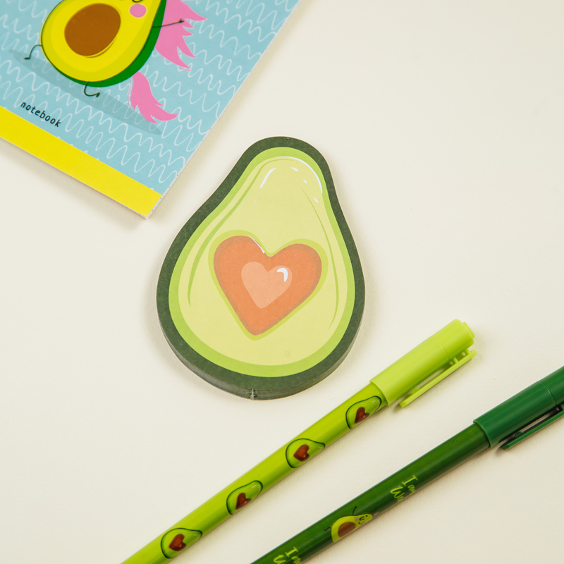 САМОКЛЕЯЩИЙСЯ БЛОК ФИГУРНЫЙ MESHU AVOCADO, 50Л., ЕВРОПОДВЕС
