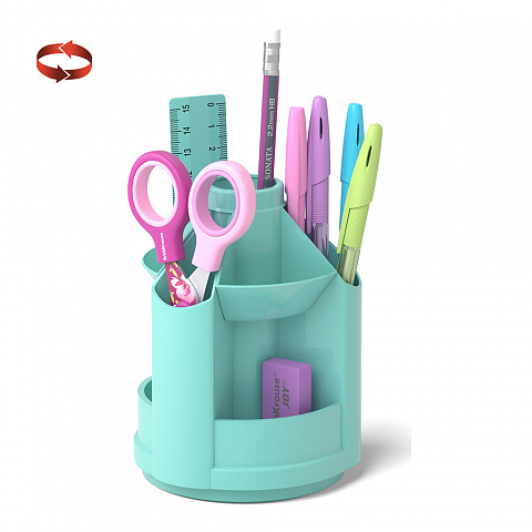 НАБОР НАСТОЛЬНЫЙ ВРАЩАЮЩИЙСЯ ПЛАСТИКОВЫЙ ERICHKRAUSE MINI DESK, PASTEL, МЯТНЫЙ
