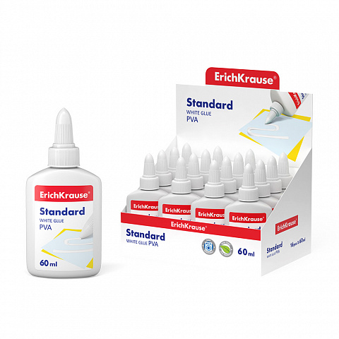 КЛЕЙ ПВА ERICHKRAUSE STANDARD, 60МЛ
