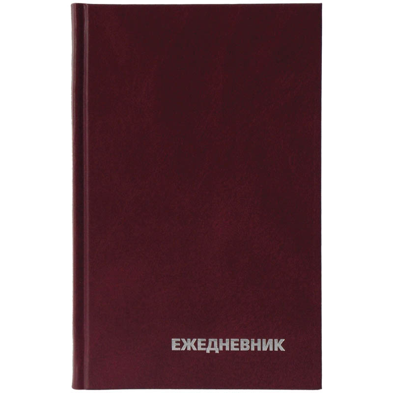 ЕЖЕДНЕВНИК НЕДАТИР. А5, 160Л., БУМВИНИЛ, OFFICESPACE, БОРДОВЫЙ