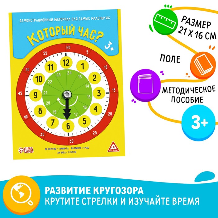 ДЕМОНСТРАЦИОННЫЙ МАТЕРИАЛ КОТОРЫЙ ЧАС?, ДЛЯ САМЫХ МАЛЕНЬКИХ