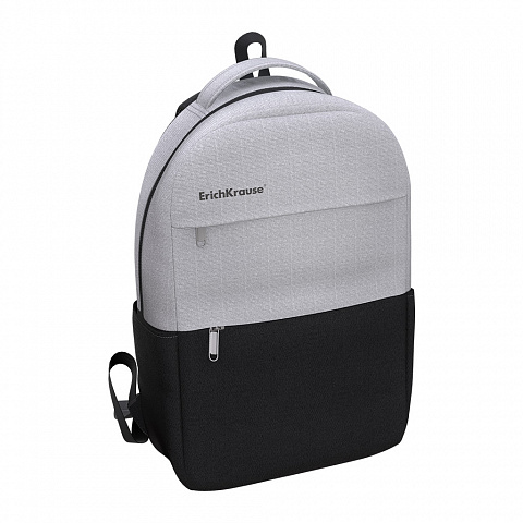 РЮКЗАК ERICHKRAUSE 17L CITYLINE ЦВЕТ СЕРЫЙ, ЧЕРНЫЙ