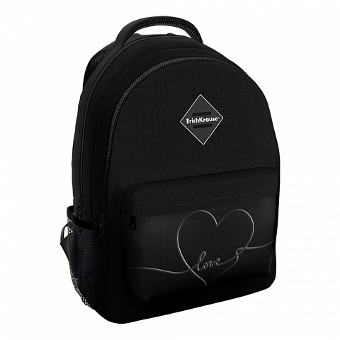 РЮКЗАК ERICHKRAUSE EASYLINE С ДВУМЯ ОТДЕЛЕНИЯМИ 20L BLACK HEART