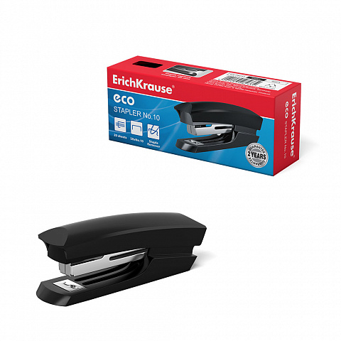 СТЕПЛЕР №10 ERICHKRAUSE ECO CLASSIC ДО 20 ЛИСТОВ, ЧЕРНЫЙ