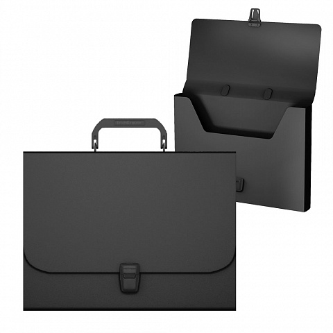 ПОРТФЕЛЬ ПЛАСТИКОВЫЙ ERICHKRAUSE MATT CLASSIC, A4, ЧЕРНЫЙ
