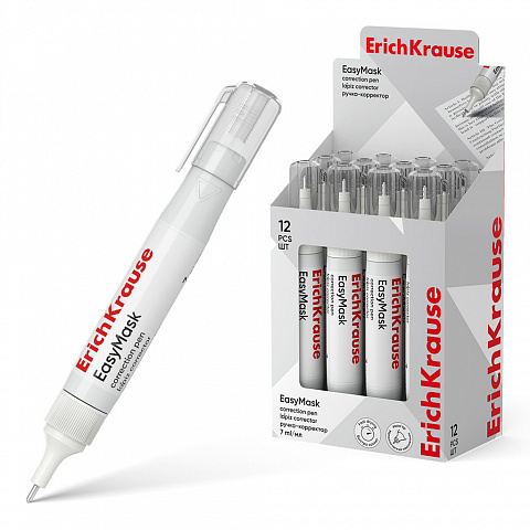 РУЧКА-КОРРЕКТОР ERICHKRAUSE EASYMASK, 7МЛ