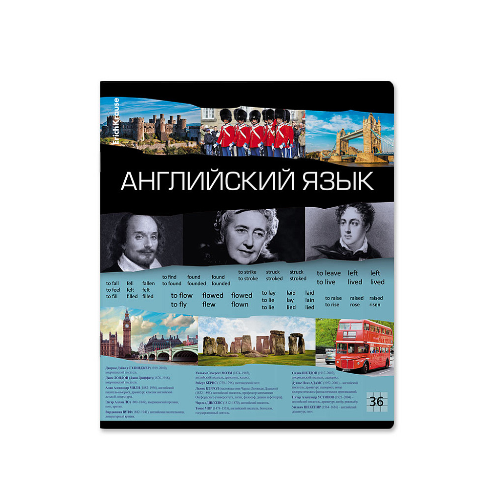 ТЕТРАДЬ ОБЩАЯ УЧЕНИЧЕСКАЯ ERICHKRAUSE TIMELINE, АНГЛИЙСКИЙ ЯЗЫК, 36 ЛИСТОВ, КЛЕТКА