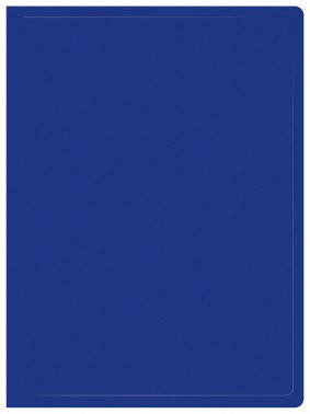 ПАПКА С 100 ПРОЗР.ВКЛАД. BURO -ECB100BLUE A4 ПЛАСТИК 0.7ММ СИНИЙ